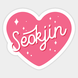 BTS Kim Seokjin name typography Sticker
